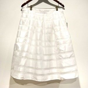 Boston Proper White A-Line Skirt